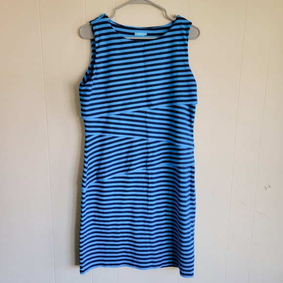 J. McLaughlin Nicola Tiered Striped Tank Mini Dress - Picture 2 of 4